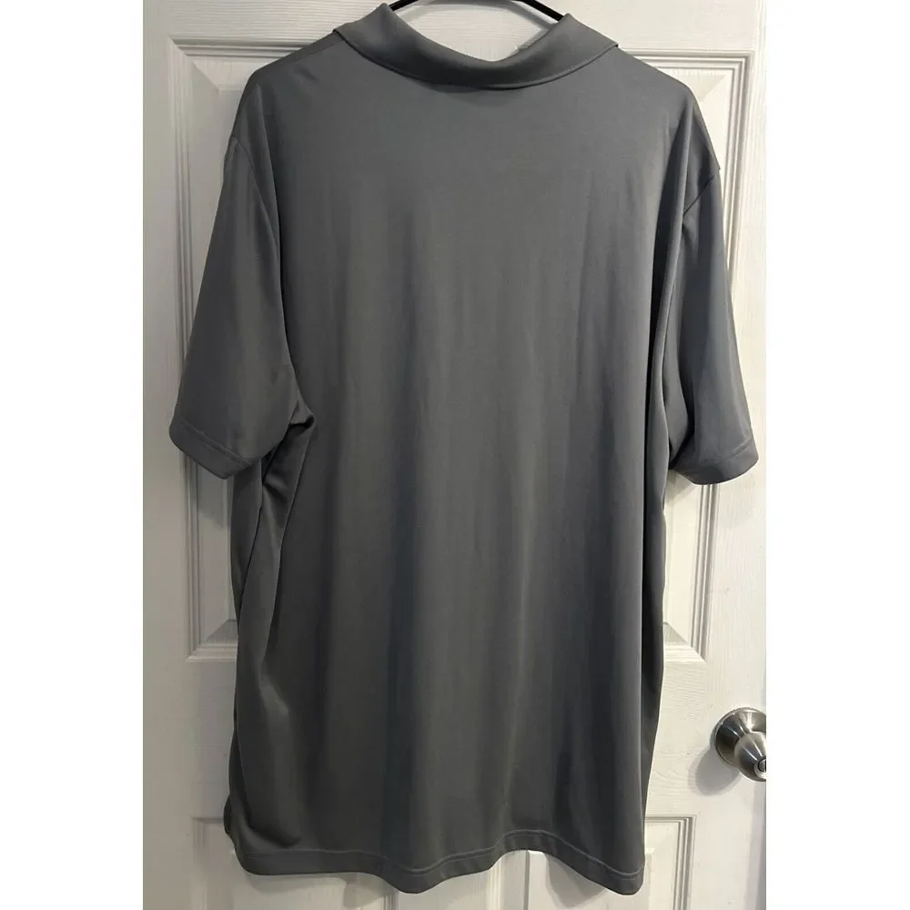 Adidas Golf Polo Gray Men's Stretch Athleisure Casual Collared Size‎ 2XL